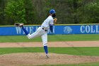 Baseball vs CGA  Wheaton College Baseball vs Coast Guard Academy during game one of the NEWMAC semi-finals playoffs. - (Photo by Keith Nordstrom) : Wheaton, baseball, NEWMAC